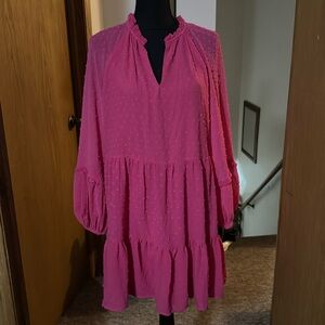 Cece dress has lined body but not sleeves